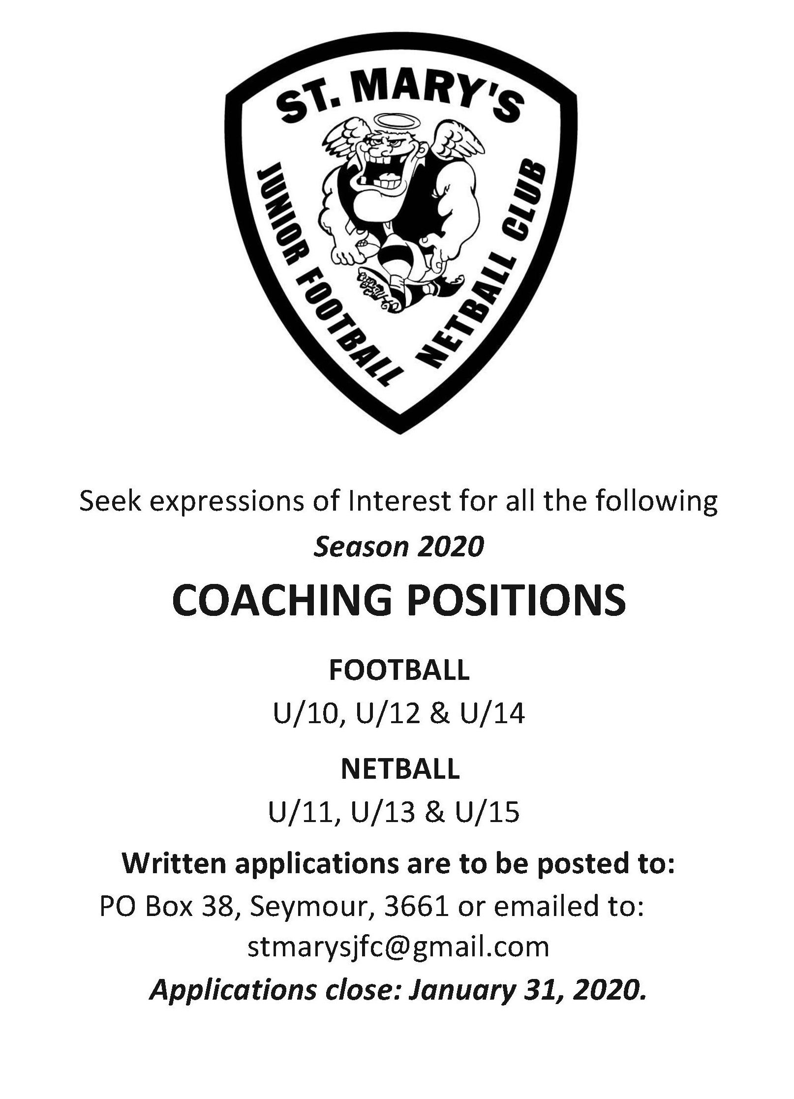 SMJFNC Expressions of Interest Coaching 2020